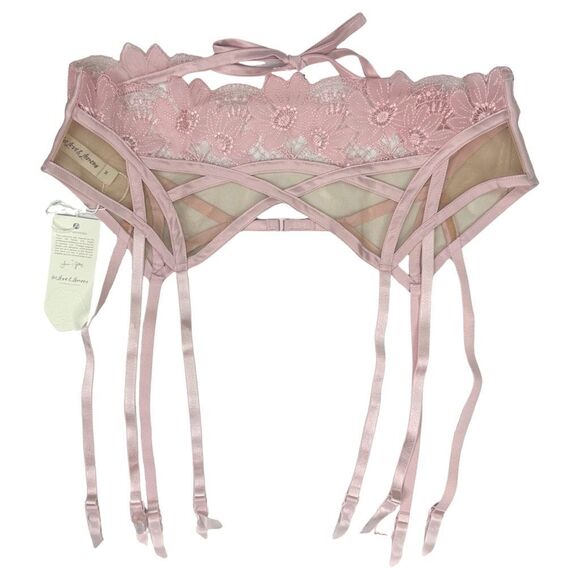 For Love & Lemons Aimee Floral Garter Belt - Size Medium - Picture 3 of 8